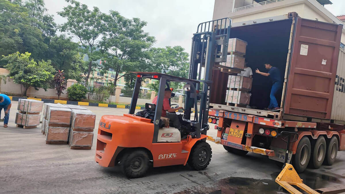 Lifepo4 battery manufacturer ODM/OEM products are being loaded and out of the warehouse