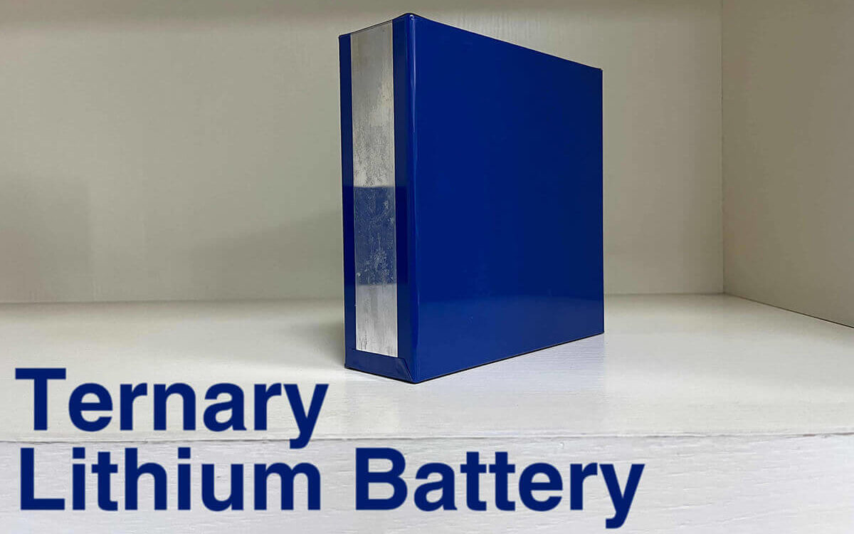 A ternary lithium battery cell in a lithium battery manufacturer shelf